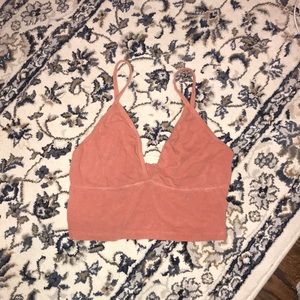 Orange crop top